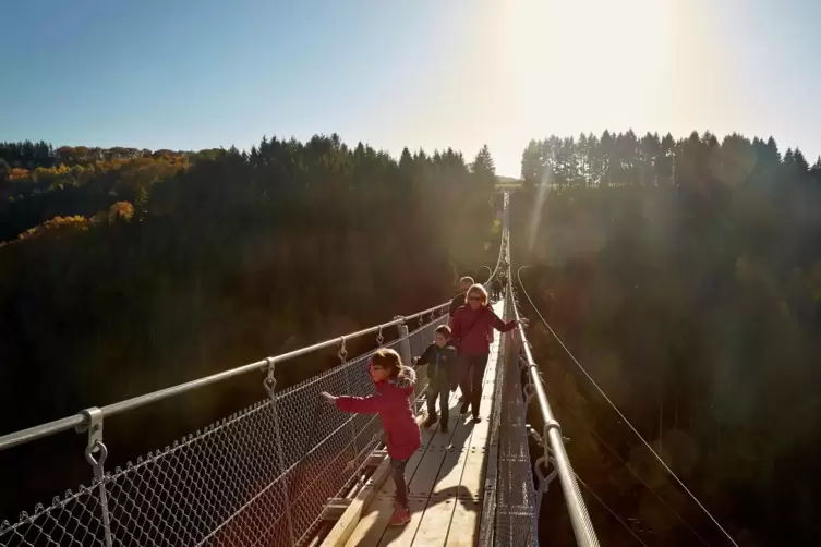 Die Hängeseilbrücke Geierlay ist ein beliebtes Ausflugsziel – und auch für Selfies. Doch viele Besucher hielten sich nicht an di
