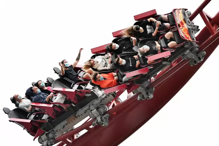 Abenteuer auf der Achterbahn: der Sky Scream.
