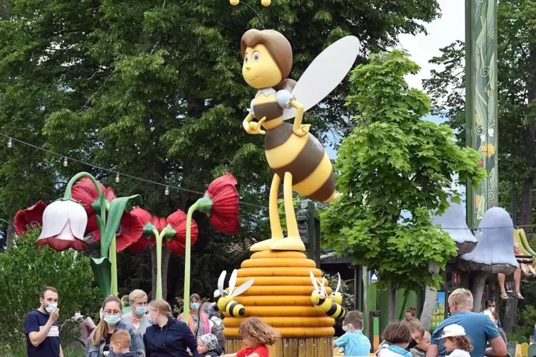 Spa&szlig; f&uuml;r die Kleinen: der Bienchenwirbel im Majaland.