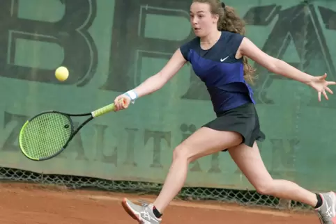 Großer Erfolg: In der Altersklasse U18 kam Abigail-Bo Oberheiden vom BASF TC Ludwigshafen als ungesetzte Spielerin bis ins Final