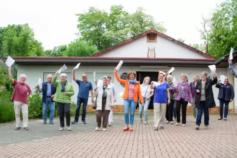 Die Sängerinnen und Sänger aus Bissersheim freuen sich darauf, dass es bald wieder losgehen kann mit den Proben. 