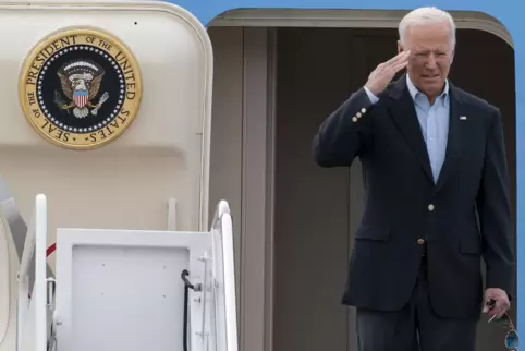 Abflug nach Europa: Joe Biden.