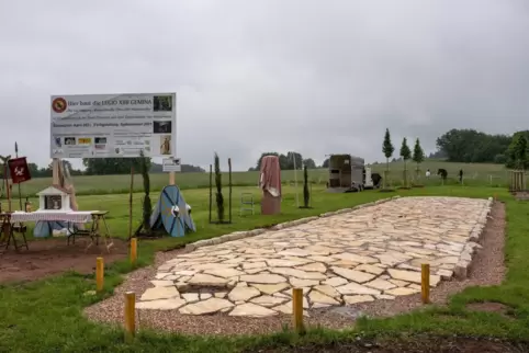 Soll künftig als Festplatz für Römer-Veranstaltungen dienen: die nachgebaute Römerstraße zwischen Mainzweiler und Welschbach. 