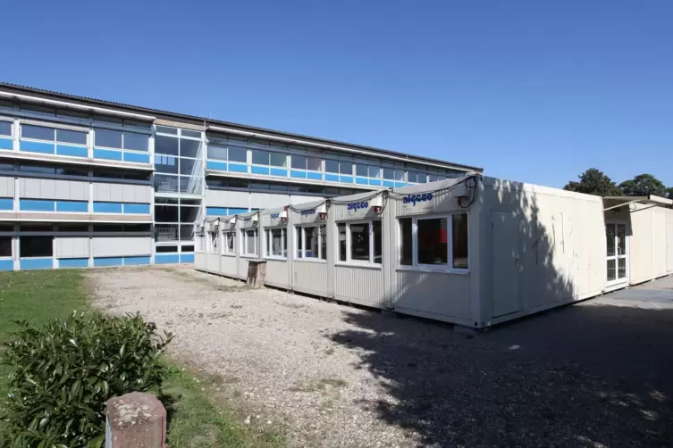 Aktuell wir an der IGS Kandel noch in Containern unterrichtet.