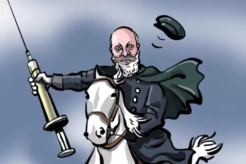 Wie Blücher anno dazumal: Professor Gerald Haupt.