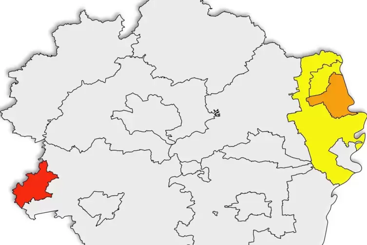 Zwei Städte in der Pfalz haben am Samstag eine Inzidenz von Null. 