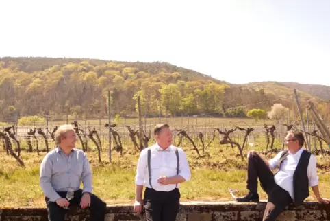 Gemeinsam unterwegs als „Weinbotschafter“: Dirk Freier, Andreas Weber und Peter Sorg.