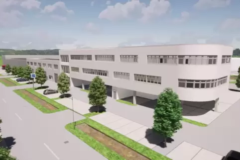Groke-Neubau: 9000 Quadratmeter großes Gebäude in der Hagenbacher Faureciastraße. 