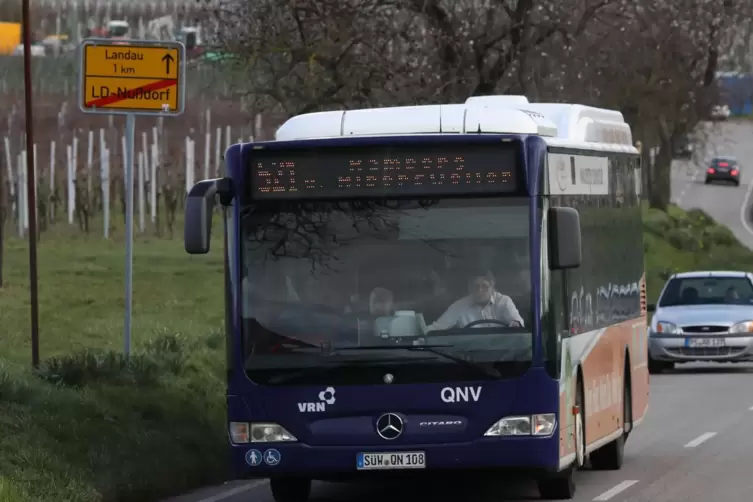 Die QNV kümmert sich um einen Großteil des Busverkehrs in der Südpfalz. 
