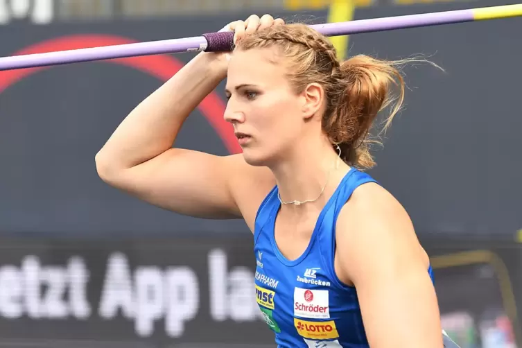 Christin Hussong, die amtierende Speerwurf-Europameisterin aus Herschberg. 