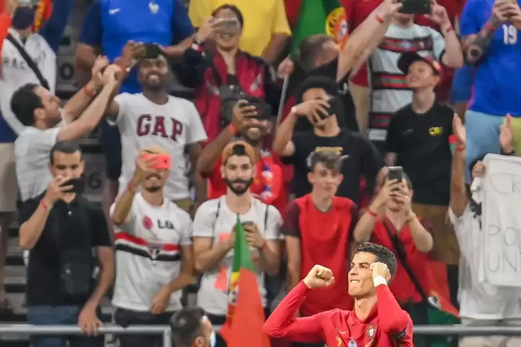 Setzte wieder eine Bestmarke: Portugals Superstar Cristiano Ronaldo.