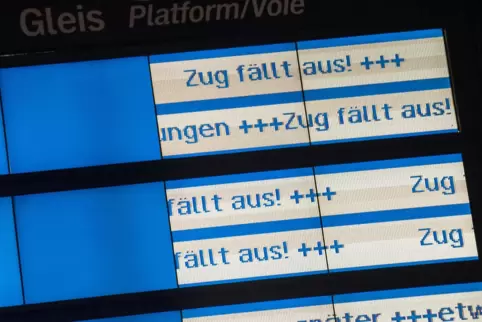Es fährt kein Zug: Von Herbst 2014 bis Mai 2015 streikte die GDL mehrfach über einige Tage hinweg.