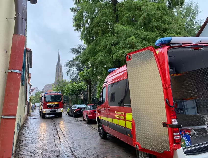 In der Gerberstraße waren viele Wehren im Einsatz.