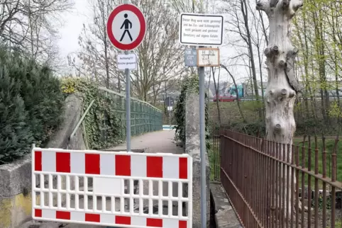 Die Stegwiesenbrücke ist schon seit Jahren gesperrt – das Foto ist von 2014. 