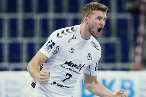 Magnus Landin jubelt. 