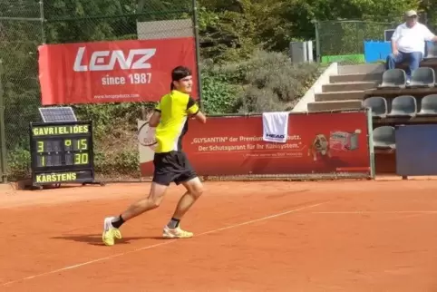 Reist durch Deutschland, um sein Ziel zu erreichen: Liam Gavrielides vom BASF TC Ludwigshafen. 