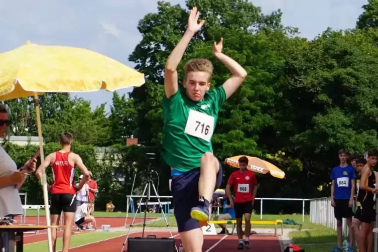 Im Sprint und im Weitsprung nicht zu schlagen: Tim St&ouml;lzle. 