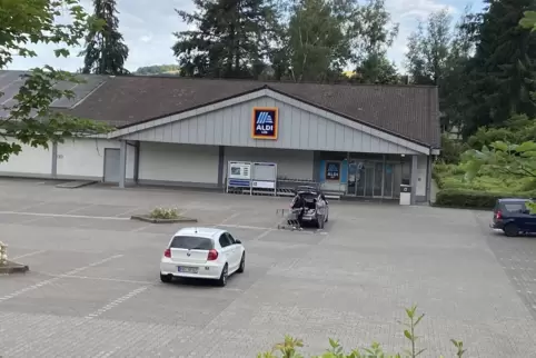 Der Aldi in Lauterecken, am Ortseingang von Medard kommend gelegen.