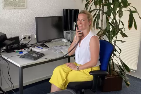 Jelena Völcker am RHEINPFALZ-Lesertelefon.