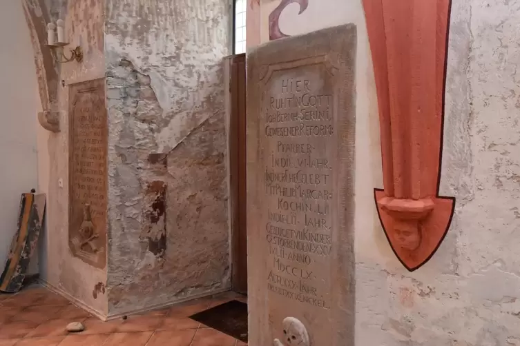 Musterfl&auml;che: Die Rippen leuchteten einst in kr&auml;ftigen Farben. 