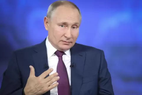 Er erklärt die Welt, wie sie ihm gefällt: Wladimir Putin. 