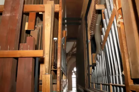 Frisch restauriert: Stiehr-Orgel in St. Georg Kandel. 