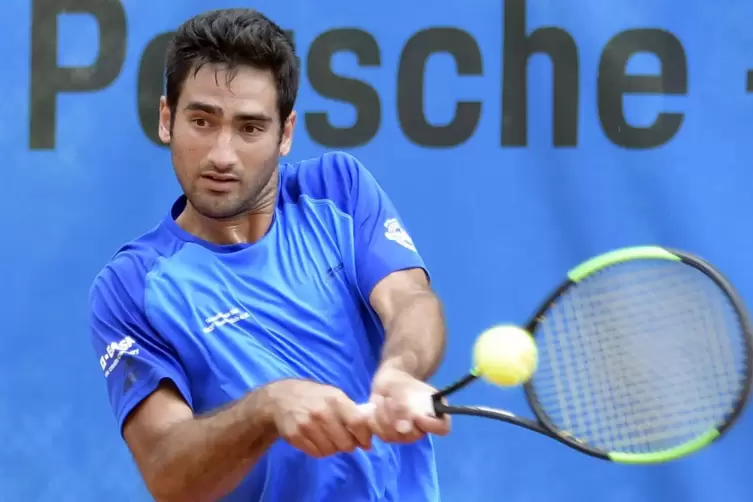 Trainierte schon mit Roger Federer: Cem Ilkel, türkischer Profi im Diensten des BASF TC Ludwigshafen.