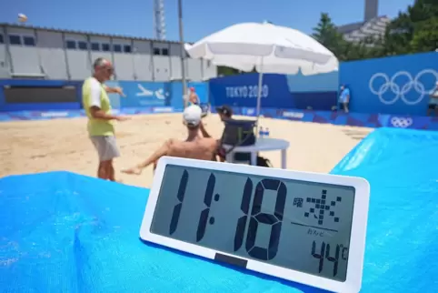Viertel nach elf Uhr und 44 Grad: Hitze in Tokio. 