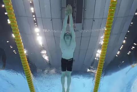 Starke Leistung, zu einer Medaille hat es aber nicht ganz gericht: Schwimmer Henning Mühlleitner aus dem Team Tokio der Metropol