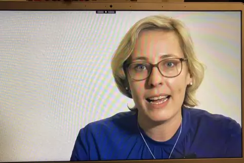 Positionierung zum Pionier-Quartier: Stefanie Seiler, hier im Dezember bei einer digitalen Informationsveranstaltung zum Projekt