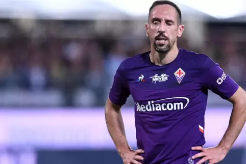 Franck Ribery im Trikot des AC Florenz, wohin er vom FC Bayern im Sommer 2019 wechselte. Derzeit ist Ribery vereinslos.