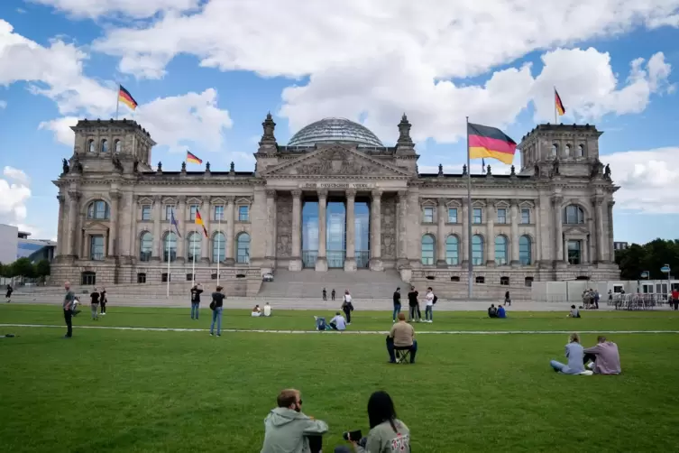 Das Reichstagsgebäude in Berlin, Sitz des Bundestags. 