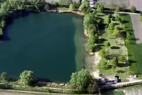 Der Niederwiesenweiher bei Böhl-Iggelheim (Rhein-Pfalz-Kreis) 