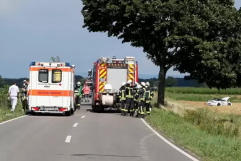 Die Unfallstelle zwischen Altdorf und Gommersheim. 