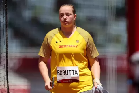 Samantha Borutta schleuderte den Hammer auf 67,38 Meter weit. Damit war die Mutterstadterin bei ihrem Olympiadebüt zufrieden. Ni