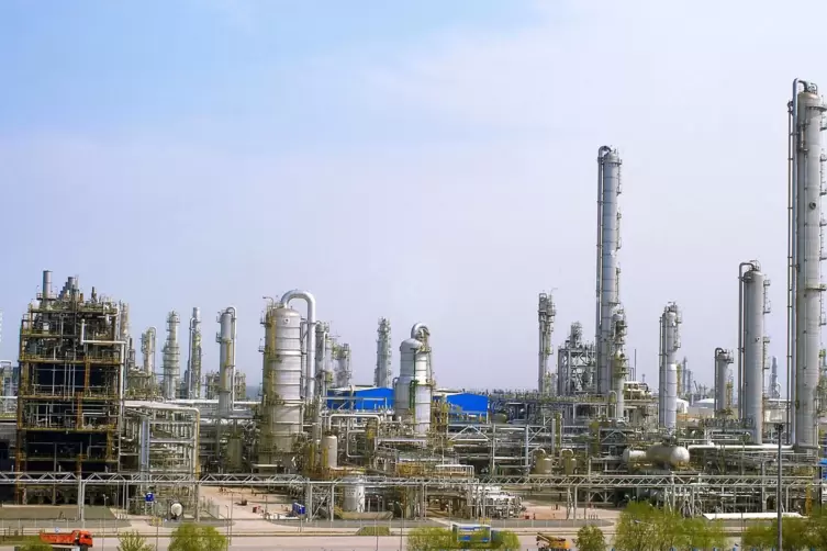 Der BASF-Verbundstandort in Nanjing/China, ein Gemeinschaftsunternehmen mit dem chinesischen Öl- und Gas- und Petrochemieunterne