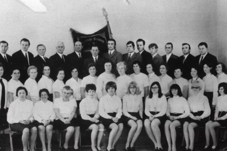 Der Gemischte Chor im Jahre 1970.