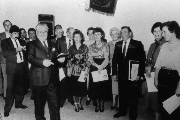 Ehrungen des Chors im Jahr 1985.