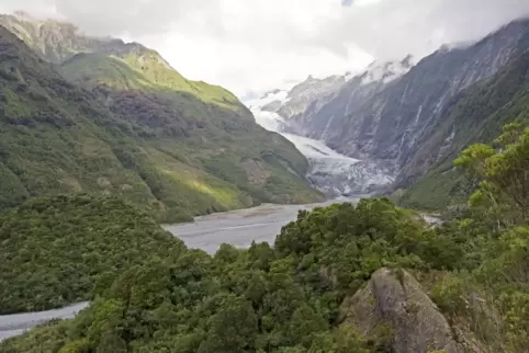 Klimastabil und abgeschottet: Neuseeland, hier der Franz-Josef-Gletscher auf der Südinsel.