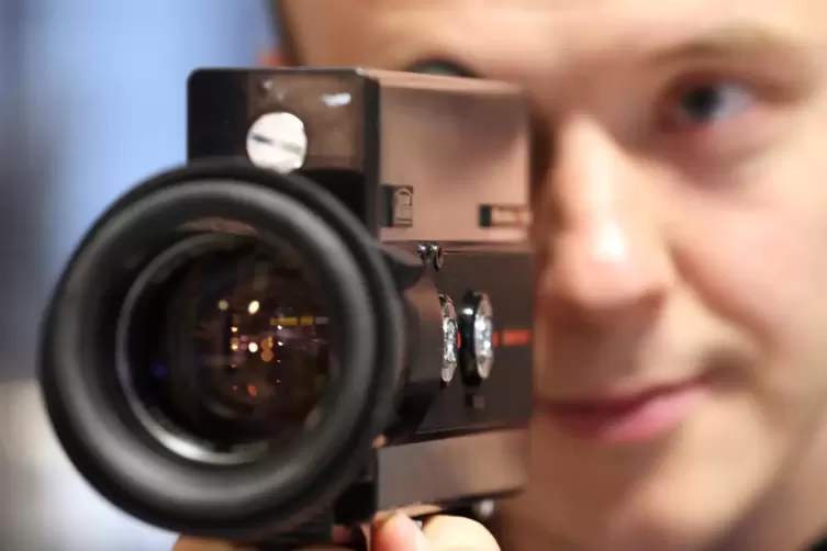 Augenschmaus für Filmpuristen – eine Super-8-Kamera. 