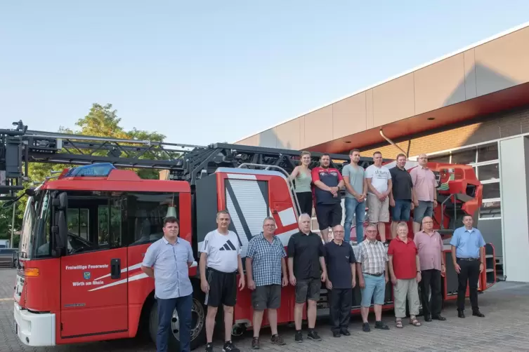 Ehrungen bei derc Feuerwehr W&ouml;rth.
