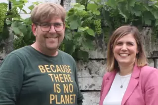 Die neuen Vorsitzenden Armin Schowalter und Jennifer Braun. 