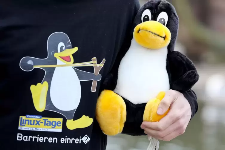 Der lächelnde Pinguin Tux ist das offizielle Maskottchen des Betriebssystems Linux.