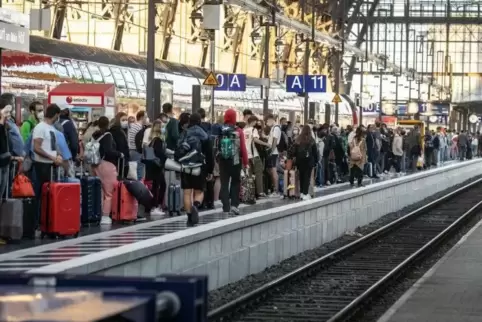 Leidtragende der GDL-Streiks sind die Bahnfahrgäste. Das Foto entstand am 11. August im Frankfurter Hauptbahnhof.