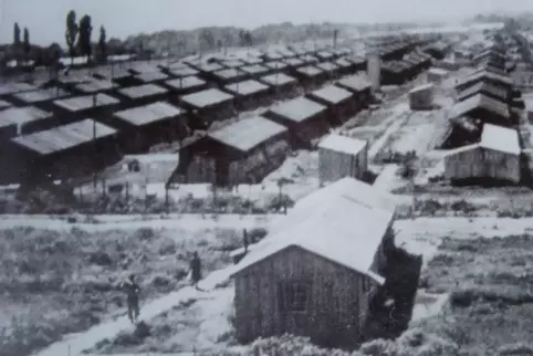 Das Lager Gurs in Südfrankreich, in das Juden aus der Pfalz deportiert wurden. 