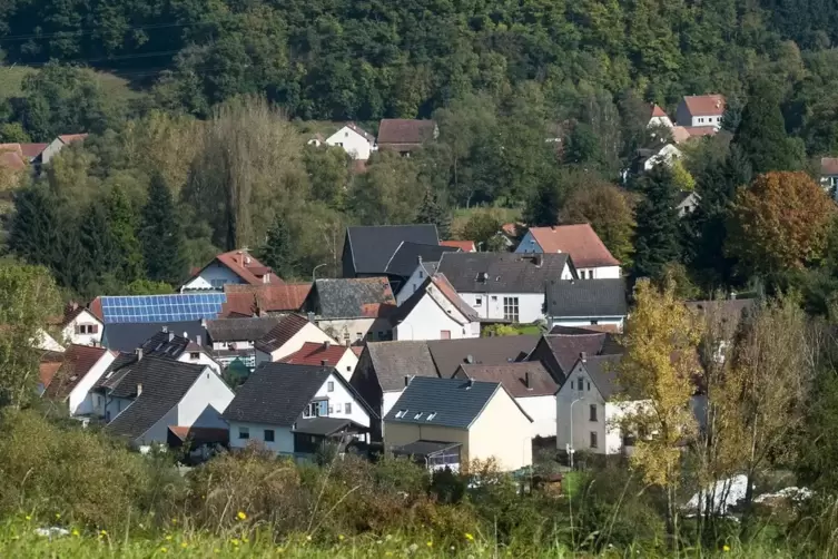 Ortsansicht von Oberweiler-Tiefenbach. 