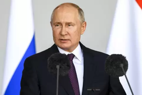 Hofft auf eine satte Mehrheit der Regierungspartei „Einiges Russland“: Wladimir Putin.