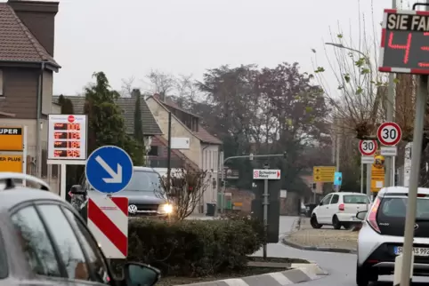 Die Ausbauarbeiten beginnen am nördlichen Ortseingang. 