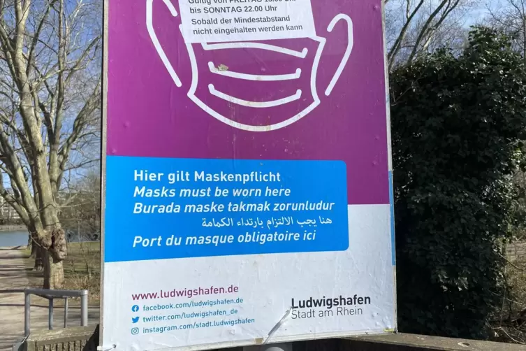 Das war einmal in Ludwigshafen: Verweilverbot und Maskenpflicht. Auf welcher Grundlage eigentlich?