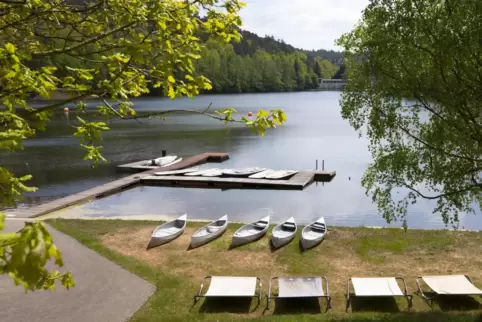 Der Badesee in Gelterswoog.